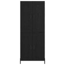Highboard 2 pcs Sort eg Konstrueret træ