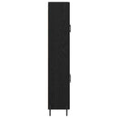 Highboard 2 pcs Sort eg Konstrueret træ