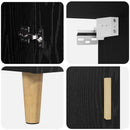 Highboard Sort eg 69,5 x 32,5 x 180 cm Konstrueret træ