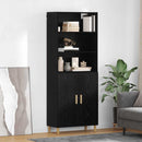Highboard Sort eg 69,5 x 32,5 x 180 cm Konstrueret træ