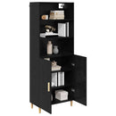 Highboard Sort eg 69,5 x 32,5 x 180 cm Konstrueret træ