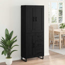 Highboard 2 stk. Sort eg 69,5 x 34 x 180 cm