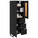 Highboard 2 stk. Sort eg 69,5 x 34 x 180 cm