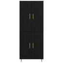 Highboard Sort eg 69,5 x 34 x 180 cm Konstrueret træ