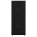 Highboard Sort eg 69,5 x 34 x 180 cm Konstrueret træ