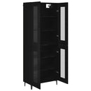 Highboard Sort eg 69,5 x 34 x 180 cm Konstrueret træ