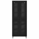 Highboard Sort eg 69,5 x 34 x 180 cm Konstrueret træ