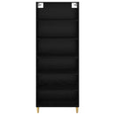 Highboard Sort eg 69,5 x 32,5 x 180 cm Konstrueret træ