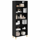 Highboard Sort eg 69,5 x 32,5 x 180 cm Konstrueret træ