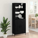 Highboard Sort eg 69,5 x 34 x 180 cm Konstrueret træ