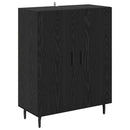 Highboard 2 pcs Sort eg Konstrueret træ