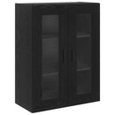 Highboard 2 pcs Sort eg Konstrueret træ
