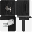 Highboard Sort eg 69,5 x 34 x 180 cm Konstrueret træ