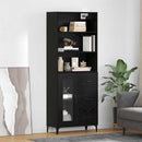 Highboard Sort eg 69,5 x 34 x 180 cm Konstrueret træ