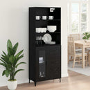 Highboard Sort eg 69,5 x 34 x 180 cm Konstrueret træ