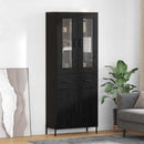 Highboard Sort eg 69,5 x 34 x 180 cm Konstrueret træ