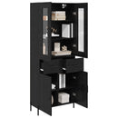 Highboard Sort eg 69,5 x 34 x 180 cm Konstrueret træ