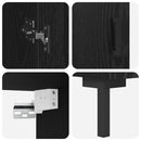 Highboard 2 pcs Sort eg Konstrueret træ