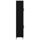 Highboard 2 pcs Sort eg Konstrueret træ