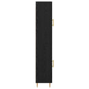 Highboard 2 pcs Sort eg Konstrueret træ