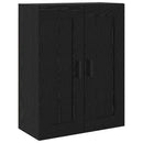 Highboard 2 pcs Sort eg Konstrueret træ