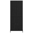 Highboard 2 pcs Sort eg Konstrueret træ