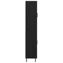 Highboard 2 pcs Sort eg Konstrueret træ