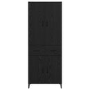 Highboard Sort eg 69,5 x 34 x 180 cm Konstrueret træ