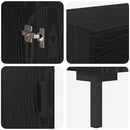 Highboard 2 pcs Sort eg Konstrueret træ