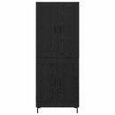 Highboard 2 pcs Sort eg Konstrueret træ
