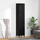 Highboard Sort eg 34,5 x 34 x 180 cm Konstrueret træ