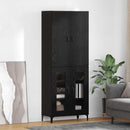 Highboard Sort eg 69,5 x 34 x 180 cm Konstrueret træ