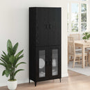 Highboard Sort eg 69,5 x 34 x 180 cm Konstrueret træ