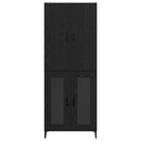 Highboard Sort eg 69,5 x 34 x 180 cm Konstrueret træ