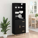 Highboard Sort eg 69,5 x 32,5 x 180 cm Konstrueret træ