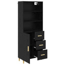 Highboard Sort eg 69,5 x 32,5 x 180 cm Konstrueret træ