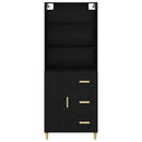 Highboard Sort eg 69,5 x 32,5 x 180 cm Konstrueret træ