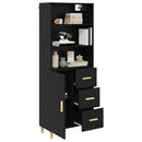 Highboard Sort eg 69,5 x 32,5 x 180 cm Konstrueret træ
