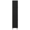 Highboard med skuffe 2 pcs Sort eg Konstrueret træ