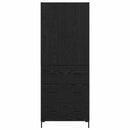 Highboard Sort eg 69,5 x 34 x 180 cm Konstrueret træ