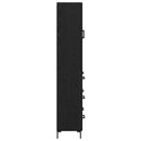 Highboard Sort eg 69,5 x 34 x 180 cm Konstrueret træ
