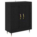 Highboard 2 pcs Sort eg Konstrueret træ