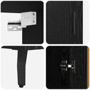 Highboard 2 pcs Sort eg Konstrueret træ