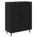Highboard 2 pcs Sort eg Konstrueret træ