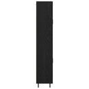 Highboard 2 pcs Sort eg Konstrueret træ