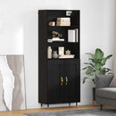 Highboard Sort eg 69,5 x 34 x 180 cm Konstrueret træ