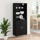 Highboard Sort eg 69,5 x 34 x 180 cm Konstrueret træ