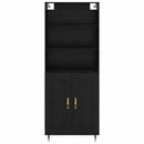 Highboard Sort eg 69,5 x 34 x 180 cm Konstrueret træ