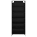 Highboard Sort eg 69,5 x 34 x 180 cm Konstrueret træ