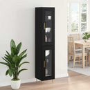 Highboard 2 pcs Sort eg Glas